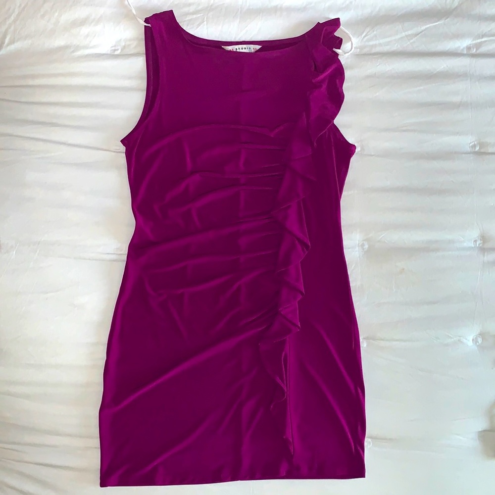AA STUDIO Fuschia (pink/purple) (8) Slinky Dress (ONLY WORN ONCE)